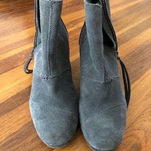 TOMS Bootie Wedges